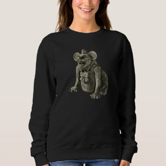 Zapotec-Fledermaus-Hund-Keramik-Urne Sweatshirt
