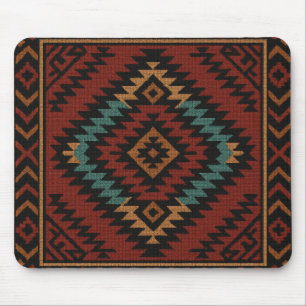 Zapotec Folk Art Geometric Diamond Mouse Pad Mousepad