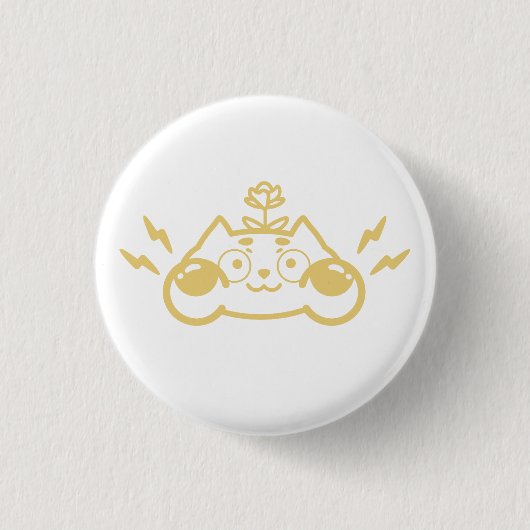 Zappy Chip the Cute Chipmunk Button (Vorderseite)