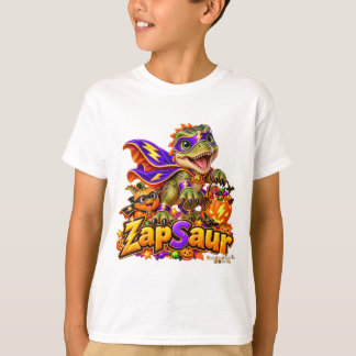 ZapSaur Süßer Dinosaurier Superheld Halloween Kind T-Shirt