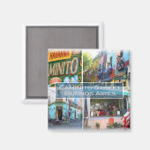 zAR004 BUENOS AIRES, Mosaik, Kühlschrank Magnet (Vorderseite/Rückseite)
