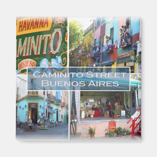 zAR004 BUENOS AIRES, Mosaik, Kühlschrank Magnet (Vorne)