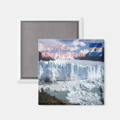 zAR015 PERITO MORENO GLACIER, Santa Cruz, Kühlschr Magnet (Vorderseite/Rückseite)