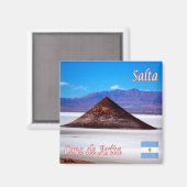 zAR023 SALTA, Cono de Arita, Argentinien, Kühlschr Magnet (Vorderseite/Rückseite)