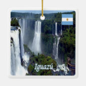 zAR029 IGUAZU FALLS, Argentinien, Amerika, Keramikornament (Rückseite)