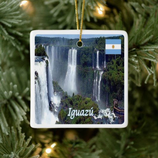 zAR029 IGUAZU FALLS, Argentinien, Amerika, Keramikornament (Baum)