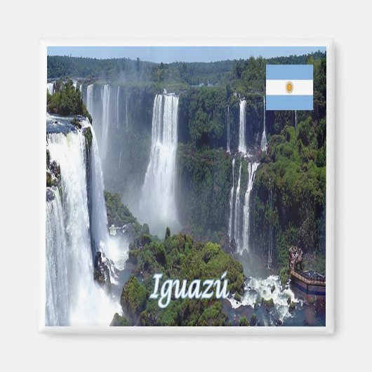 zAR029 IGUAZU FALLS, Argentinien, Amerika, Kühlsch Magnet (Vorne)