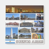 zAR035 BUENOS AIRES, Mosaik, Argentinien, Kühlschr Magnet (Vorne)