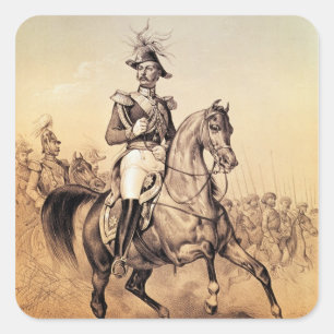 Zar Alexanders II von Russland Quadratischer Aufkleber