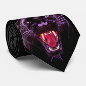 ZAR-Bindungen schwarzes Jaguar Krawatte (Gerollt)