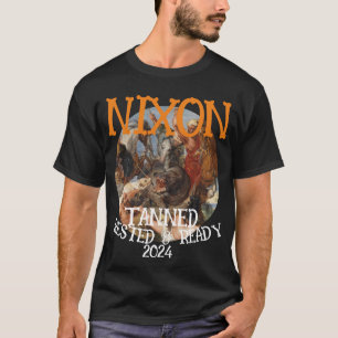 ZAR Gebräunt Erholt & WEISS NIXON 2032 Präsident T-Shirt