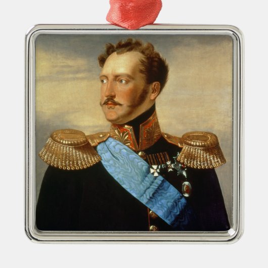 Zar Nicholas I Ornament Aus Metall (Vorne)