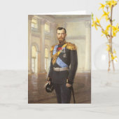 Zar Nicholas II Karte (Gelbe Blume)