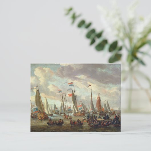 Zar Peter I. besucht England im Januar 1698 Postkarte (Stehend Vorderseite)