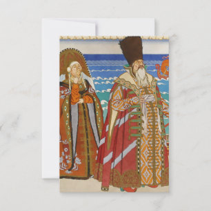 „Zar Saltan und Babarikha“ von Ivan Bilibin Dankeskarte