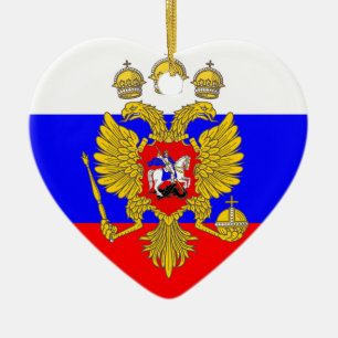 Zar von Muscovia, Russland-Flagge Keramikornament