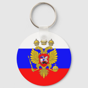 Zar von Muscovia, Russland-Flagge Schlüsselanhänger