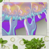 ZARA ~3D Paint Spill ~ Fraktal Design ~ Geschirrtuch (Gefaltet)