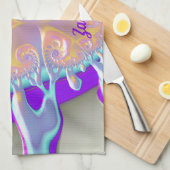 ZARA ~3D Paint Spill ~ Fraktal Design ~ Geschirrtuch (Viertel Falte)