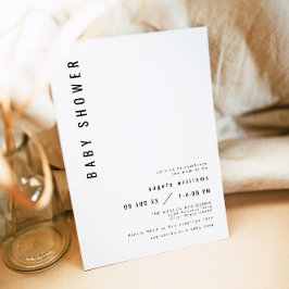 ZARA Einfache moderne Minimalistische Babydusche Einladung