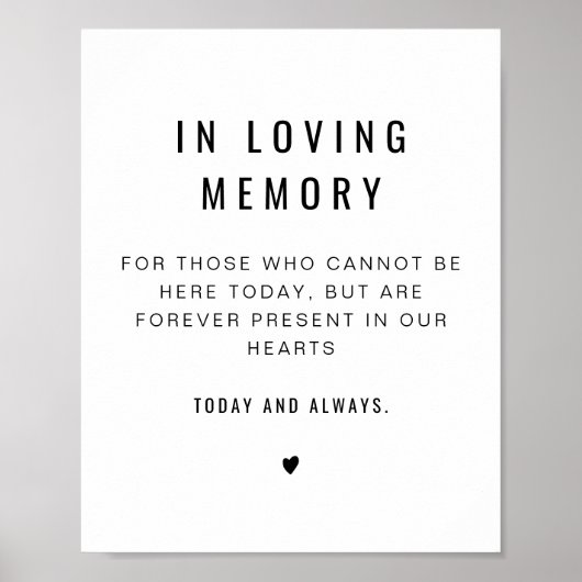 Zara Minimalistisch in liebenden Gedächtnisbriefpo Poster (Vorne)