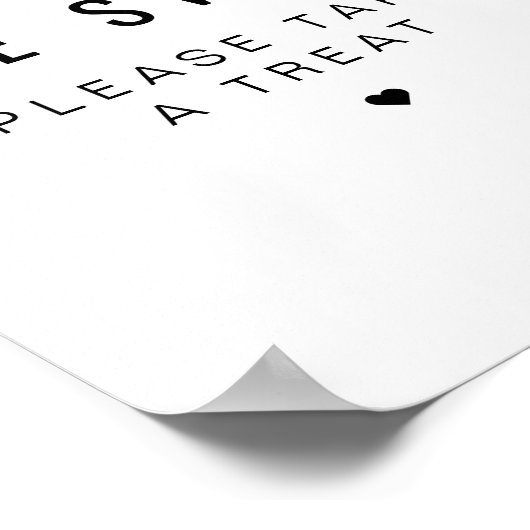 ZARA Moderne Minimalistische Babydusche Gefallen Z Poster (Ecke)