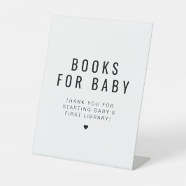 ZARA Moderne Minimalistische Bücher für Babysignat Sockelschild