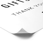 ZARA Moderne Minimalistische Karten und Geschenke  Poster (Ecke)