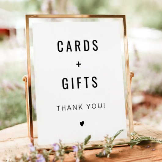 ZARA Moderne Minimalistische Karten und Geschenke  Poster