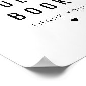 ZARA Moderne Minimalistische Unterschrift Unser Gä Poster (Ecke)