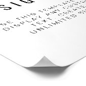 ZARA Modernes, Minimalistisches, benutzerdefinierb Poster (Ecke)