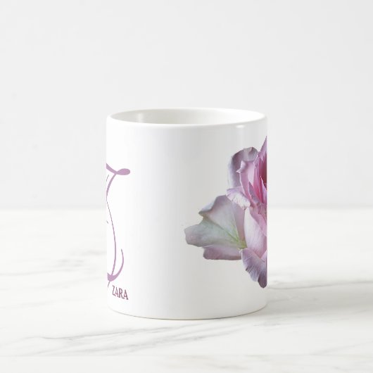Zara rosa Rosa Blume boho trendy Kaffeetasse (Mittel)