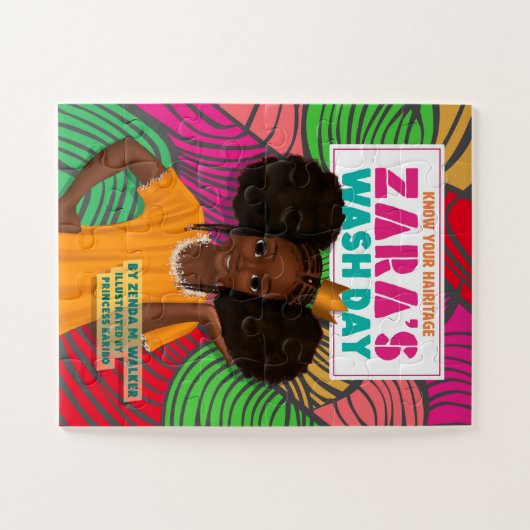 Zara’s Wash Day- Book Cover Puzzle 11X14 30pc (Horizontal)