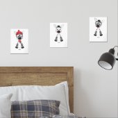 Zara,Zeke , Zeggy,Cute Friends Bilderwand Sets (Schlafzimmer)