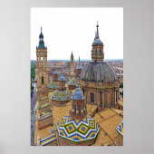 Zaragoza. Die Kathedrale der Gottesmutter der Säul Poster (Vorne)