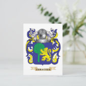 Zaragoza-Familienwappen (Wappen) Postkarte (Stehend Vorderseite)