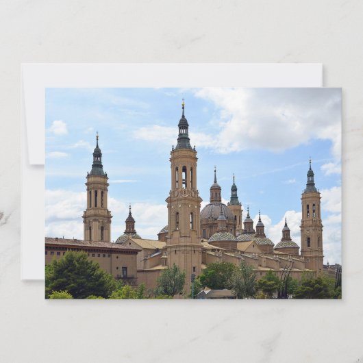 Zaragoza. Kathedrale der Gottesmutter der Säule. Einladung (Vorderseite)