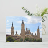 Zaragoza. Kathedrale der Gottesmutter der Säule. Einladung (Stehend Vorderseite)