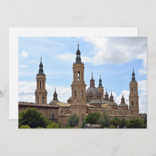 Zaragoza. Kathedrale der Gottesmutter der Säule. Einladung (Vorne/Hinten)