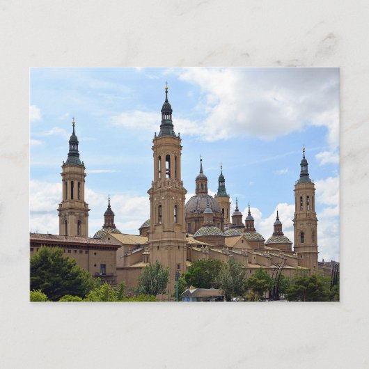 Zaragoza. Kathedrale der Gottesmutter der Säule. Postkarte (Vorderseite)