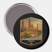 Zaragoza Magnet (Vorderseite/Rückseite)