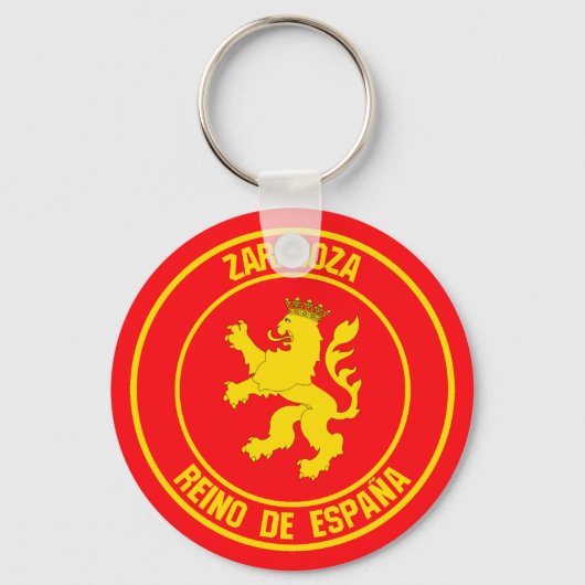 Zaragoza RundEmblem Schlüsselanhänger (Vorderseite)