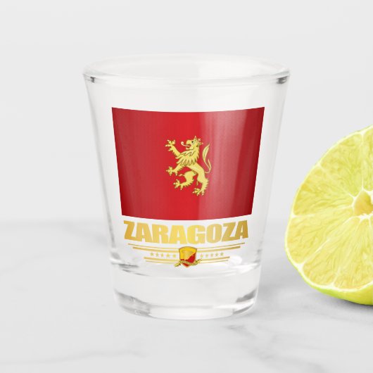 Zaragoza Schnapsglas (Vorderseite)