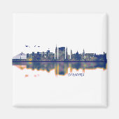 Zaragoza Skyline Magnet (Vorne)