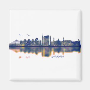 Zaragoza Skyline Magnet