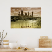 Zaragoza-Spanien II Poster (Küche)