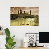 Zaragoza-Spanien II Poster (Heimbüro)