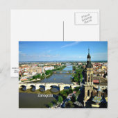 Zaragoza, Spanien - Panoramasicht Postkarte (Vorne/Hinten)