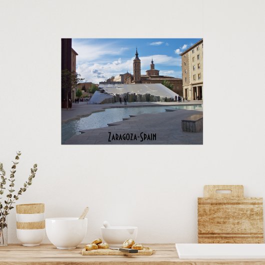 Zaragoza-Spanien Poster (Küche)