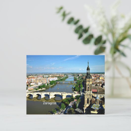 Zaragoza, Spanien Postkarte (Stehend Vorderseite)